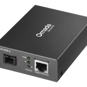 TP-Link Omada MC212CS-2 tinklo medijos keitiklis 1000 Mbit/ai 1550 nm Vienas režimas Juoda