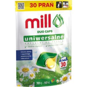 MILL UNIVERSALIOS skalbimo kapsulės, 30 vnt., 3K.D (PL, EN, RO, UA, CZ, SK, HU, HR)