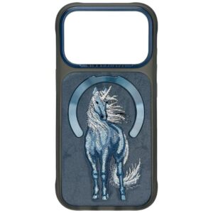 Dėklas Nimmy Magnetic Fantasy Animal MagSafe, skirtas iPhone 18 Pro / iPhone 17 Pro, mėlynas
