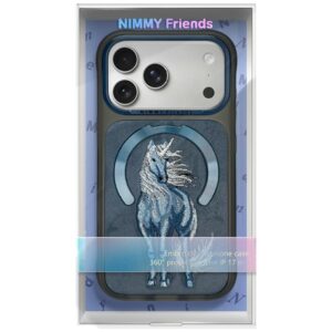 Dėklas Nimmy Magnetic Fantasy Animal MagSafe, skirtas iPhone 18 Pro / iPhone 17 Pro, mėlynas - Image 8