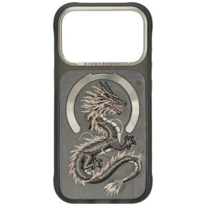 Dėklas Nimmy Magnetic Fantasy Animal MagSafe, skirtas iPhone 18 Pro / iPhone 17 Pro, pilkas