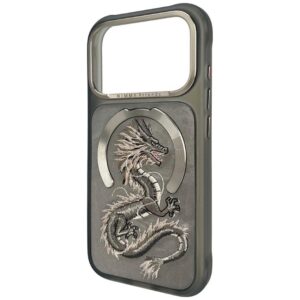Dėklas Nimmy Magnetic Fantasy Animal MagSafe, skirtas iPhone 18 Pro / iPhone 17 Pro, pilkas - Image 3