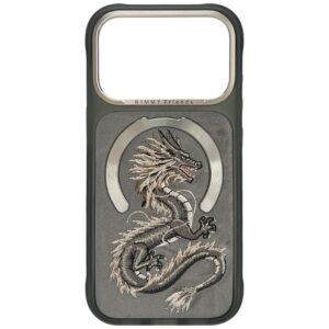 Nimmy Magnetic Fantasy Animal MagSafe dėklas, skirtas iPhone 18 Pro Max / 17 Pro Max, pilkas