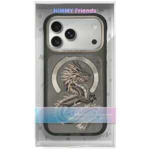 Nimmy Magnetic Fantasy Animal MagSafe dėklas, skirtas iPhone 18 Pro Max / 17 Pro Max, pilkas - Image 8