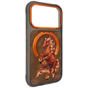 Dėklas Nimmy Magnetic Fantasy Animal MagSafe, skirtas iPhone 18 Pro / iPhone 17 Pro, oranžinis - Image 2