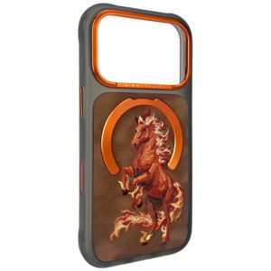 Dėklas Nimmy Magnetic Fantasy Animal MagSafe, skirtas iPhone 18 Pro Max / iPhone 17 Pro Max, oranžinis - Image 2