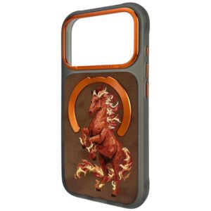 Dėklas Nimmy Magnetic Fantasy Animal MagSafe, skirtas iPhone 18 Pro Max / iPhone 17 Pro Max, oranžinis - Image 3