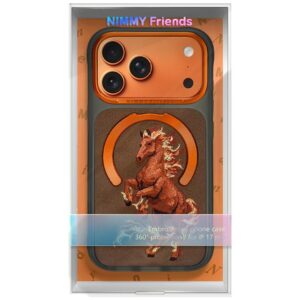 Dėklas Nimmy Magnetic Fantasy Animal MagSafe, skirtas iPhone 18 Pro Max / iPhone 17 Pro Max, oranžinis - Image 8