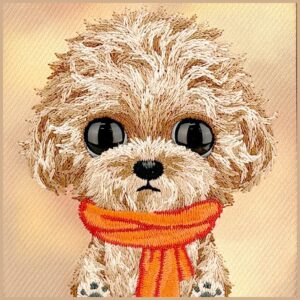 Dėklas Nimmy Big Eyed Teddy Poodle, skirtas iPhone 18 Pro / 17 Pro, rudas - Image 6