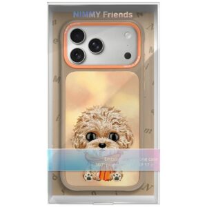 Dėklas Nimmy Big Eyed Teddy Poodle, skirtas iPhone 18 Pro / 17 Pro, rudas - Image 7