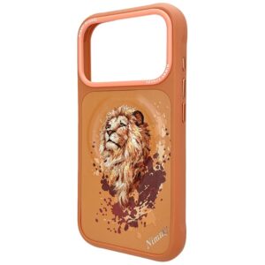 Dėklas Nimmy Lion MagSafe, skirtas iPhone 17 Pro Max / 18 Pro Max, oranžinis - Image 2