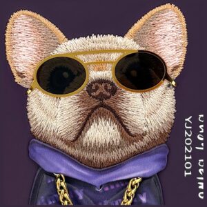 Dėklas Nimmy Glasses Cool Dog, skirtas iPhone 18 Pro / 17 Pro, violetinis - Image 6