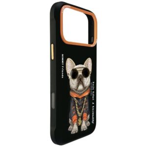 Dėklas Nimmy Glasses Cool Dog, skirtas iPhone 17 Pro / 18 Pro, juodas - Image 6