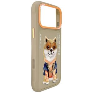 Dėklas Nimmy Glasses Cool Dog, skirtas iPhone 17 Pro / 18 Pro, smėlio spalvos - Image 6