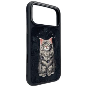 Dėklas Nimmy Lucky Fashion Cat MagSafe, skirtas iPhone 17 Pro / 18 Pro, juodas - Image 3