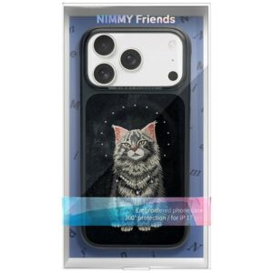 Dėklas Nimmy Lucky Fashion Cat MagSafe, skirtas iPhone 17 Pro / 18 Pro, juodas - Image 8