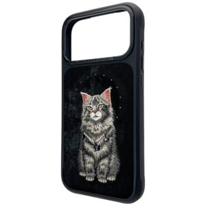 Dėklas Nimmy Lucky Fashion Cat MagSafe, skirtas iPhone 17 Pro Max / 18 Pro Max, juodas - Image 2