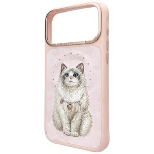 Dėklas Nimmy Lucky Fashion Cat MagSafe, skirtas iPhone 17 Pro Max / 18 Pro Max, rožinis - Image 2