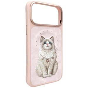 Dėklas Nimmy Lucky Fashion Cat MagSafe, skirtas iPhone 17 Pro Max / 18 Pro Max, rožinis - Image 3