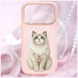 Dėklas Nimmy Lucky Fashion Cat MagSafe, skirtas iPhone 17 Pro Max / 18 Pro Max, rožinis - Image 7