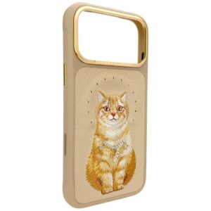 Dėklas Nimmy Lucky Fashion Cat MagSafe, skirtas iPhone 17 Pro / 18 Pro, rudas - Image 3