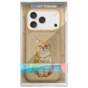 Dėklas Nimmy Lucky Fashion Cat MagSafe, skirtas iPhone 17 Pro / 18 Pro, rudas - Image 8