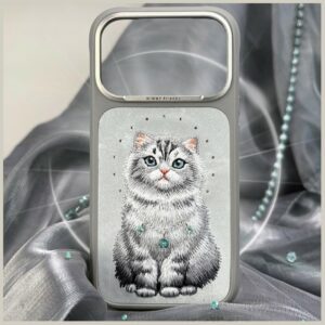 Dėklas Nimmy Lucky Fashion Cat MagSafe, skirtas iPhone 17 Pro / 18 Pro, pilkas - Image 7
