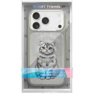 Dėklas Nimmy Lucky Fashion Cat MagSafe, skirtas iPhone 17 Pro Max / 18 Pro Max, pilkas - Image 8