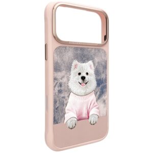 Dėklas Nimmy Gentle Pets Series šuniukas MagSafe, skirtas iPhone 17 Pro / 18 Pro, rožinis - Image 3