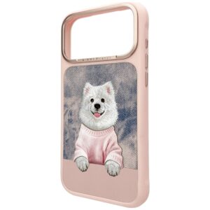 Dėklas Nimmy Gentle Pets Series Dog MagSafe, skirtas iPhone 17 Pro Max / 18 Pro Max, rožinis - Image 2