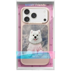 Dėklas Nimmy Gentle Pets Series Dog MagSafe, skirtas iPhone 17 Pro Max / 18 Pro Max, rožinis - Image 8