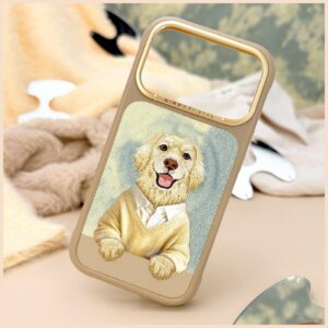 Dėklas Nimmy Gentle Pets Series Dog MagSafe, skirtas iPhone 17 Pro / 18 Pro, rudas - Image 7