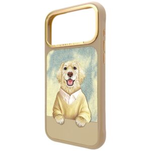 Dėklas Nimmy Gentle Pets Series Dog MagSafe, skirtas iPhone 17 Pro Max / 18 Pro Max, rudas - Image 2