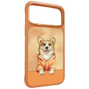 Dėklas Nimmy Gentle Pets Series šuo MagSafe, skirtas iPhone 17 Pro / 18 Pro, oranžinis - Image 3