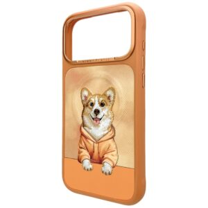 Dėklas Nimmy Gentle Pets Series Dog MagSafe, skirtas iPhone 17 Pro Max / 18 Pro Max, oranžinis - Image 2