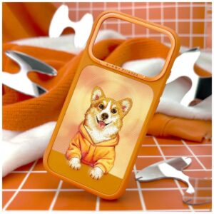 Dėklas Nimmy Gentle Pets Series Dog MagSafe, skirtas iPhone 17 Pro Max / 18 Pro Max, oranžinis - Image 7