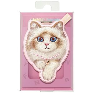 Magnetinis dėklas Nimmy Denim Fashion Ragdoll Cat rožinis - Image 6