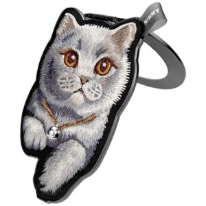 Magnetinis dėklas Nimmy Denim Fashion British Shorthair Cat juodas - Image 3
