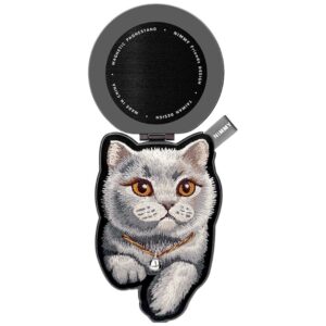 Magnetinis dėklas Nimmy Denim Fashion British Shorthair Cat juodas - Image 4