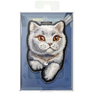 Magnetinis dėklas Nimmy Denim Fashion British Shorthair Cat juodas - Image 6