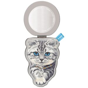 Magnetinis dėklas Nimmy Denim Fashion British Shorthair Cat pilkas - Image 4