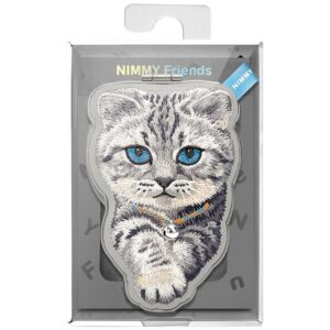 Magnetinis dėklas Nimmy Denim Fashion British Shorthair Cat pilkas - Image 6
