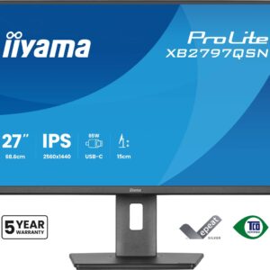 iiyama ProLite XB2797QSN-B1 kompiuterio monitorius 68,6 cm (27") 2560 x 1440 pikseliai Quad HD LCD Juoda - Image 2