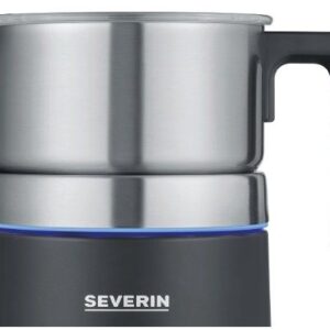 Severin Spuma 700 Plus Automatinis pieno plakiklis / šildytuvas Juoda, Nerūdijančiojo plieno - Image 3