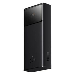 LiPo išorinis akumuliatorius (Powerbank) 30000mAh 22.5W su PD3.0 QC3.0 2xUSB + USB-C Star-Lord juodas BASEUS