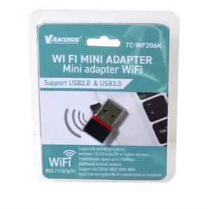 Vakoss TC-WF206K“ USB WLAN (WI-FI) 2,4 GHz tinklo plokštė
