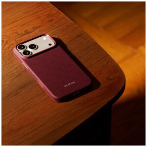 Dėklas PITAKA Summa Case, skirtas iPhone 18 Pro Max / 17 Pro Max, bordo spalvos - Image 8