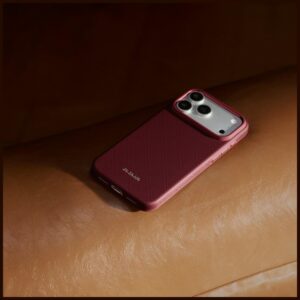 Dėklas PITAKA Summa Case, skirtas iPhone 18 Pro Max / 17 Pro Max, bordo spalvos - Image 9