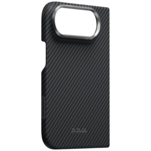 Dėklas PITAKA Edge Case MagSafe, skirtas iPhone, Duo, juoda-pilka - Image 4