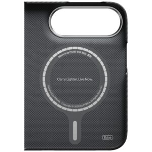Dėklas PITAKA Edge Case MagSafe, skirtas iPhone, Duo, juoda-pilka - Image 5